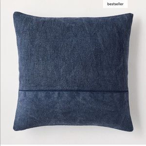West Elm 24x24 cotton canvas pillow